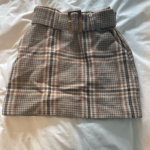 Babaton plaid skirt